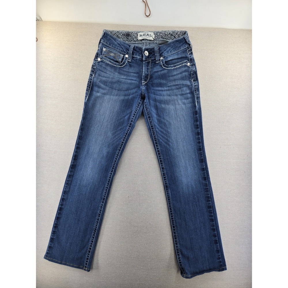 Ariat REAL Dresden Jeans Womens 29 Fits 29x30.5" Blue Western Denim Pants